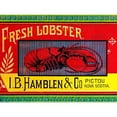 thumbnail image 3 of Retrolabel 18x15 Black Modern Framed Museum Art Print Titled - Fresh Lobster, 3 of 5
