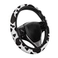 thumbnail image 6 of Uorisanigo Cow Print Steering Wheel Cover Black Car Steering Wheel Protector for Vehicle Easy to Install Car Steering Wheel Cover 15 Inches Auto Wheel Cover for SUV Sedan Gift for Wife, 6 of 8