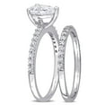 thumbnail image 3 of Everly Women's Created Sapphire 10k White Gold Bridal Set, 3 of 7
