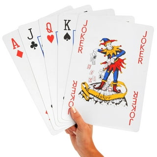 Large Print Playing Cards - Visually Impaired Sight Aids - Big Print Cards