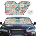 thumbnail image 2 of Balery Colorful Donut Print Car Windshield Sun Shade,Windshield Sunshade for Car Pickup Truck SUV Accessories-Small, 2 of 7