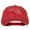 Red, variant on Maryland with Map Outline Embroidered Washed Cotton Twill Cap - White OSFM