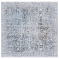 thumbnail image 2 of SAFAVIEH Arizona Carson Distressed Polyester Machine Washable Area Rug, Beige/Charcoal, 6' x 6' Square, 2 of 13