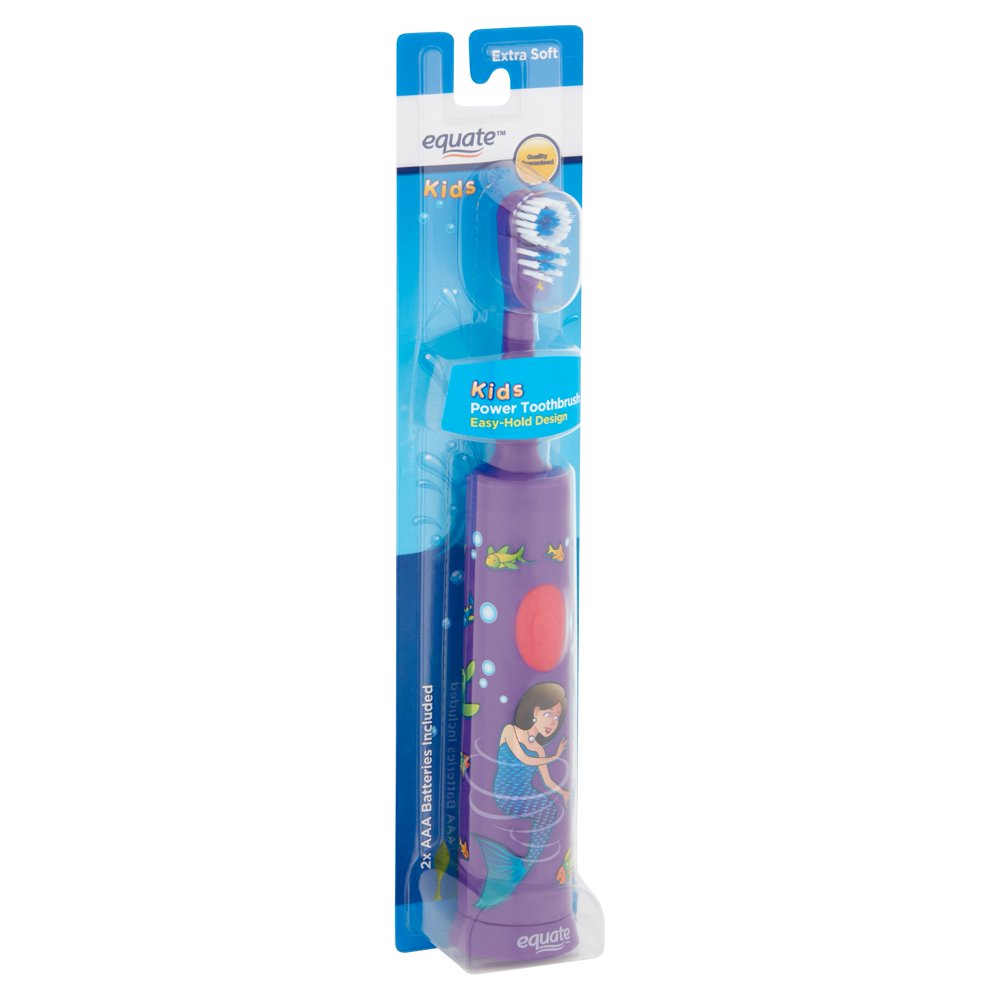 Equate soft dual action power toothbrush, ages 3+