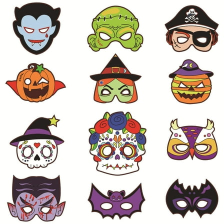 Happy Halloween Party glasses - 12 Pcs Novelty Glasses, Cool Party Masks, Halloween Party Favors, Funny Photo Booth Props, Crazy glasses for Adults & Teens