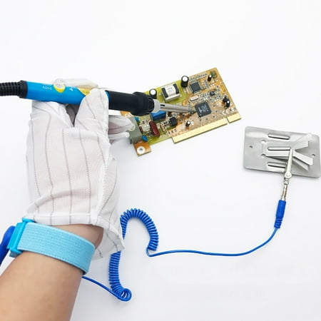 

FORYULIK Cordless Electric Screwdriver Anti-Static Wrist Strap Grounding Wrist Strap Band Prevents Static forming Home