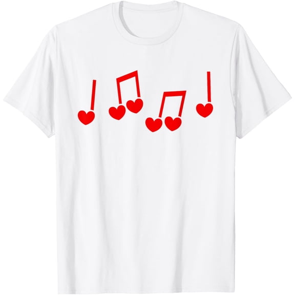 Exquisite and comfortable-Music Heart Music Note Funny Musician Kids Girls Music T-Shirt