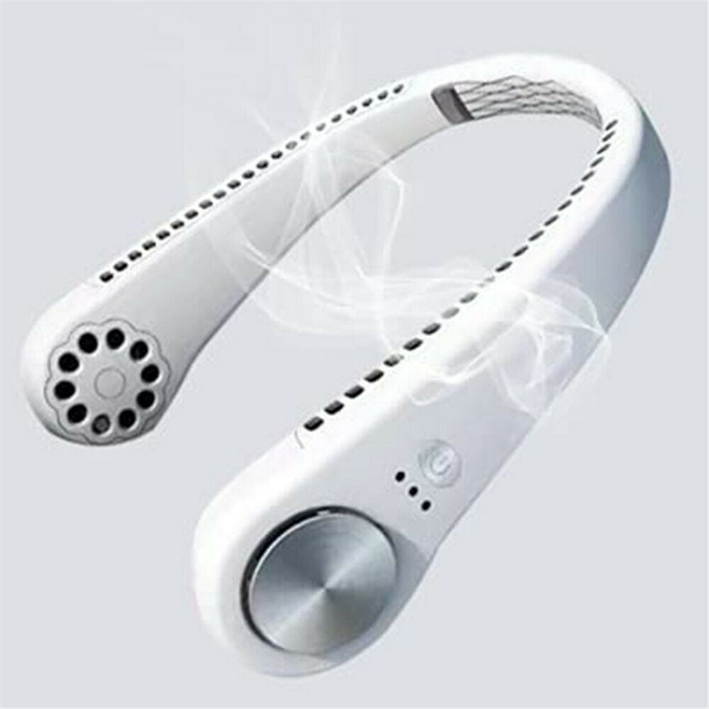 Portable Neck Fan, Vinmall Hands Free Bladeless Neck Fan, 360° Cooling Hanging Fan, USB