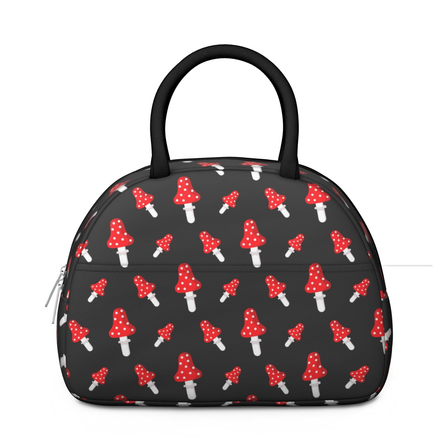 Vintage Mushroom Lunch Box – Reusable Insulated Bag with Botanical Fungi Design, Ideal for Work or Outdoors