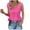 Hot Pink, variant on yillto Womens Summer Tops Ruffle Hem Sleeveless Tank V Neck Fashion Elegant Shirts Loose Blouse