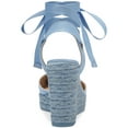 thumbnail image 3 of INC Womens Maisie Faux Suede Padded Insole Wedge Sandals, 3 of 3