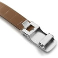 thumbnail image 6 of Roxoni Mens Genuine Leather Ratchet Dress Belt with Automatic Solid Silver Lined Gloss Buckle, Enclosed in an Elegant Gift Box, 6 of 7