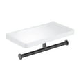 thumbnail image 3 of Kibi USA Deco Double Tissue Holder With Shelf Brushed Gold, 3 of 5