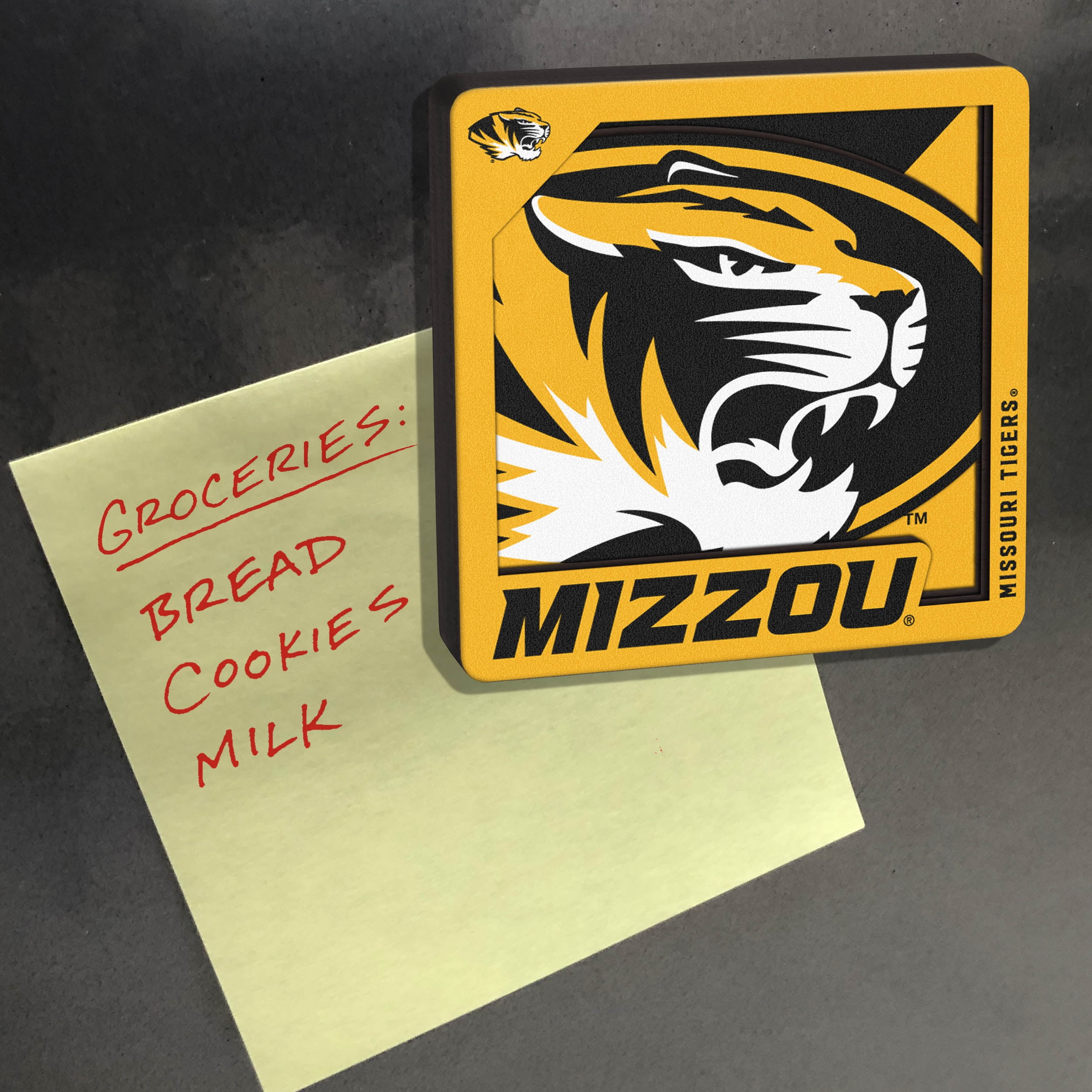 YouTheFan NCAA Missouri Tigers 3D Logo Series Magnet