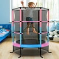 thumbnail image 5 of Gymax 55'' Trampoline for Kids Toddler Recreational Trampoline w/ Safety Enclosure Multicolor, 5 of 10