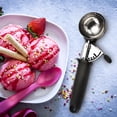 thumbnail image 4 of EIMELI Ice Cream Scoop - Heavy Duty Ice Cream With Comfortable Non-Slip Handle  Easy Release Metal Ice Cream Scoop Kitchen Tool For Cookie Dough  Gelat, 4 of 9