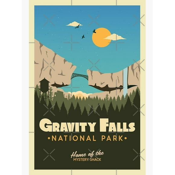 Gravity Falls National Park Poster Framed-unframed