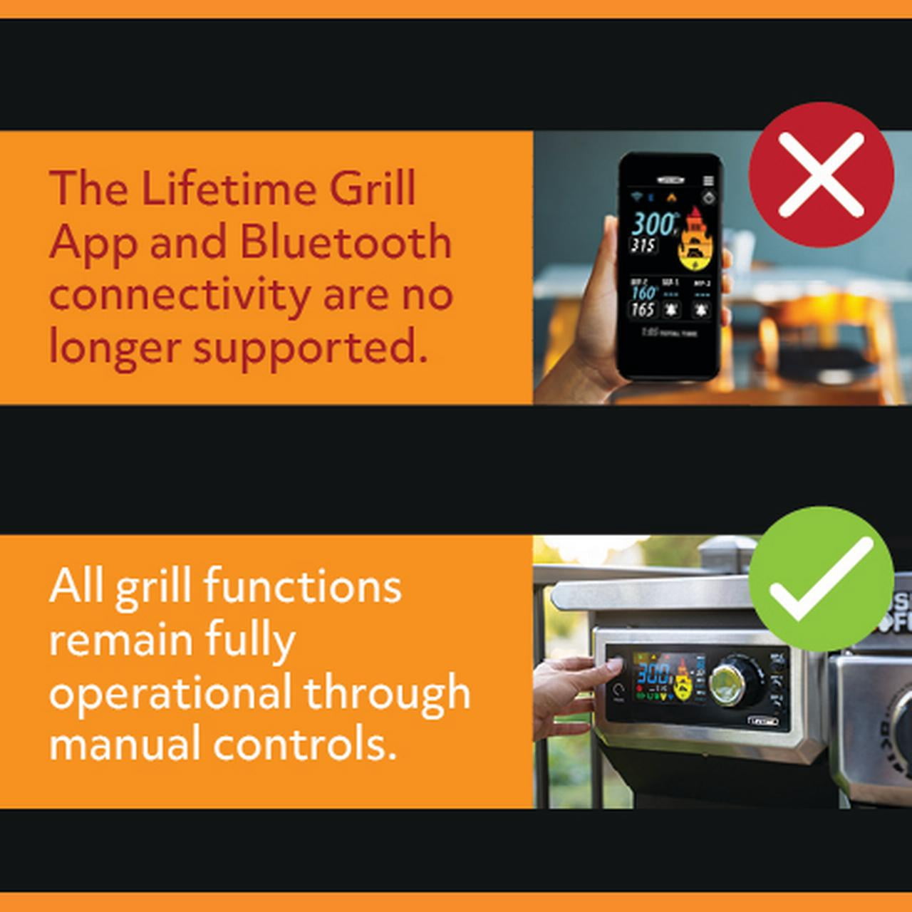 Lifetime 4 Burner Gas Grill and Wood Pellet Smoker Combo