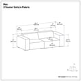 thumbnail image 6 of Simpli Home Rex 2 Seater Sofa, 6 of 9