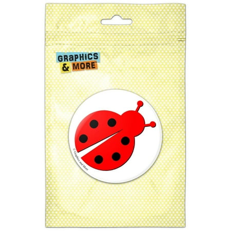 

Cartoon Ladybug Lady Bug Refrigerator Button Magnet
