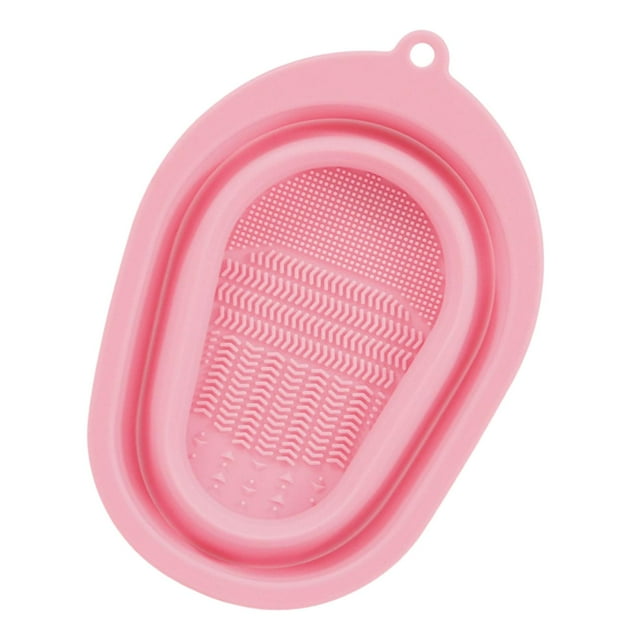 Mini cepillo de limpieza Sunnimix Gel Mat Scrubber Portátil Rosado