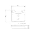 thumbnail image 2 of Brembo P50013N Brake Pad -, 2 of 2