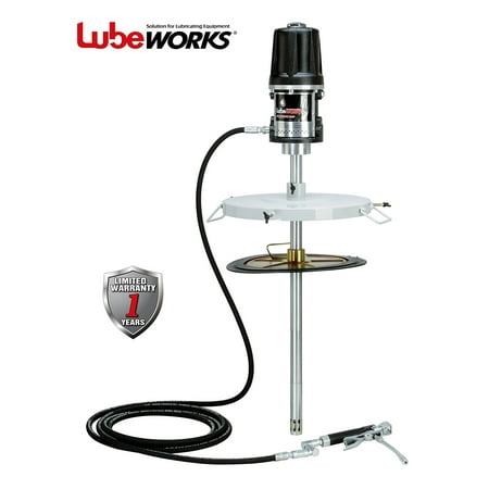 Portable Heavy Duty Grease Pumps - LUBEWORKS Heavy Duty Oil or Grease Transfer Pump (50:1 Grease Pump Kit)