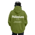 thumbnail image 4 of MIASHUI Men's Christian Scripture Print Pullover Hoodie Religious Theme Long Sleeve Casual Comfortable Sweatshirt Green,XXL, 4 of 6