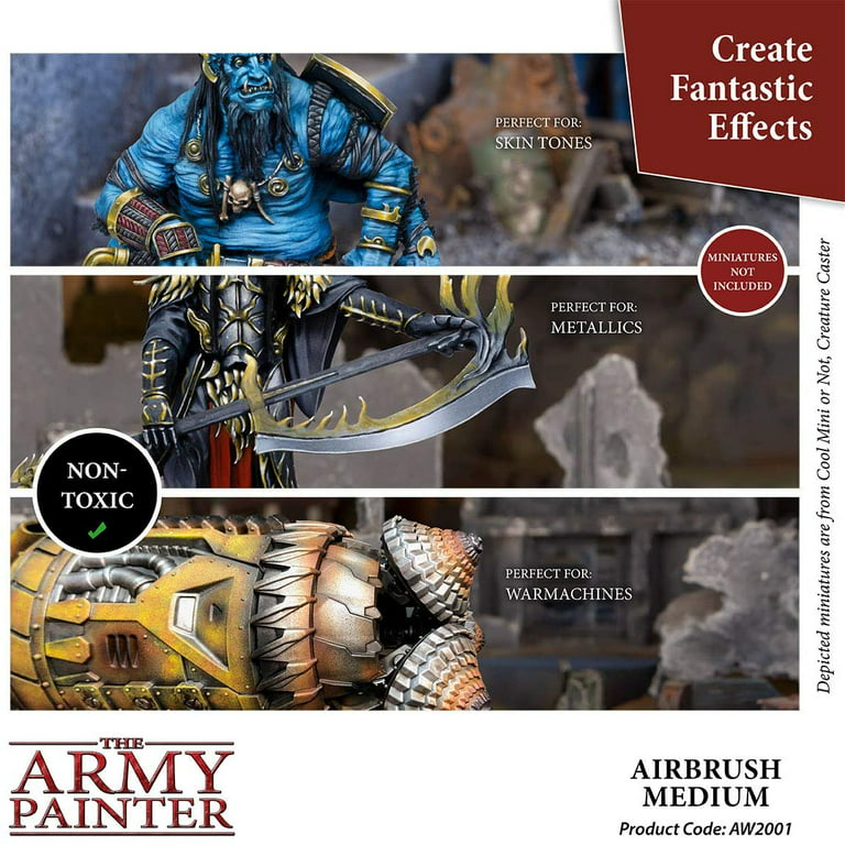 The Army Painter Airbrush Medium - Non-Toxic Water-Based Acrylic Airbrush  Thinner & Flow Improver – Airbrush Paint Thinner for Acrylic Paint for  Tabletop Roleplaying and Miniature Model Painting