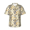 thumbnail image 2 of Goofa Snake And Floral Hawaiian Shirt for Men, Unisex Summer Beach Casual Short Sleeve Button Down Shirts,Aloha Tropical Floral print shirt-, 2 of 9