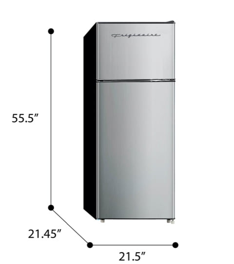 how tall is a frigidaire fridge in feet