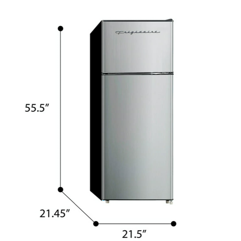 2 Door Apartment Size Refrigerator with Freezer, 7.5 cu ft, Retro