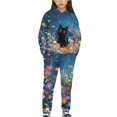 thumbnail image 2 of Uorisanigo 2 Pack Long Sleeve Hoodie & Sweatpants Outfit for Boys Girls, Lightweight Purple Axolotl Print Pullover Sweatshirt and Jogger Pants Kids Youth Matching Set, 2 of 7