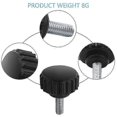 thumbnail image 4 of x 10mm Round Head Screw On Thumbscrews Knurled Clamping Knob 2 Pcs, 4 of 5