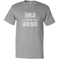 thumbnail image 3 of Inktastic Hold Your Horses in White T-Shirt, 3 of 5