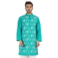 thumbnail image 1 of Atasi Cotton Embroidered Designer Kurta For Mens Cotton Party Wear Traditional Indian Wear Long Shirt, 1 of 7