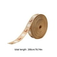thumbnail image 2 of Christmas Ribbon, Holiday Decoration, Linen Wired Ribbon for Gift Wrapping and Crafts, Reindeer Snowflake Pattern, 2m Length, Multicolor, 2 of 7