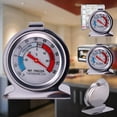 thumbnail image 5 of 3Packs Refrigerator Thermometer Freezer Fridge Room Thermometer Large Dial Thermometer, Stainless Steel Monitoring Thermometer with Hook and Panel Base Hang or Stand for Home Kitchen, Restaurants, 5 of 9