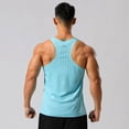 thumbnail image 4 of Men Gym Shirt Street High Quality Sleeveless T-shirts Quick Dry Tank Tops Workout Fitness Singlets Mesh Breathable Sport Vest, 4 of 6