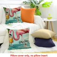 thumbnail image 4 of FCXZI Home Decor Flamingo Flowers Throw Pillow Cover for Sofa Couch Linen 100% - Set of 1 Pillowcase, 3 Sizes 24x24in, 4 of 5
