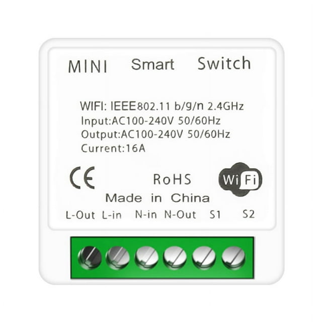 Tuya Graffiti Smart Switch Wifi Switch Smart Mini Cassette Switch Smart Home 16A