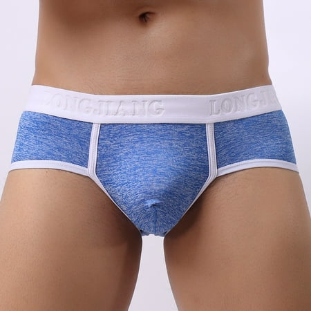 

BIZIZA Men s Jock Strap Athletic Male Supporters Underwear Jockstrap Briefs Blue M