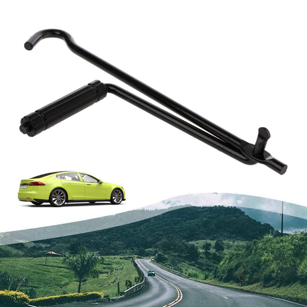 Folding Steel Car Scissor Jack Handle Replacement, Heavy Duty Crank Lever Lift Rod Post Garage Auto Repair Tool ( The jack is not included )