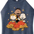 thumbnail image 3 of Peanuts - Pumpkin Trio - Juniors High Neck Tank Top, 3 of 6