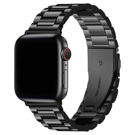 ZSOU Metal Link Watch Band for Apple Watch 38/40/41/42mm(Series 10) - Black