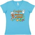 thumbnail image 3 of Inktastic Cute Cookie Baking Crew Women's V-Neck T-Shirt, 3 of 5