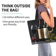 thumbnail image 2 of Fotbe Two Bottles Of Red And White Wine Bolsa Tote Estética de Lona con Estampado para Mujer - Bolsa Reutilizable de Hombro Casual para Vacaciones, Compras, Trabajo y Gimnasio, 2 of 8