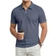 thumbnail image 1 of Mens Casual Manga Corta Botón Abajo Camisas de Color Sólido Suelto Moda Turndown Cuello Blusas Top para Verano Primavera, Par con Pantalones para Hombres Cortos, 1 of 3