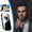 Black, variant on Electronic Lighter, Windproof USB Rechargeable Slim Coil Lighter with Smart Fingerprint Sensor, Double Side Ignition Creatives Power Indicator Flameless Lighter