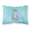thumbnail image 1 of Carolines Treasures BB7381PILLOWCASE Rhinoceros Watercolor Fabric Standard Pillowcase, 1 of 1